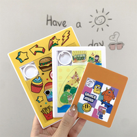 Cadeaux promotionnels personnalisés avec motif amusant, jeu de puzzles coulissants mignons, 9x7,5 cm, impression UV, mini puzzle coulissant en plastique