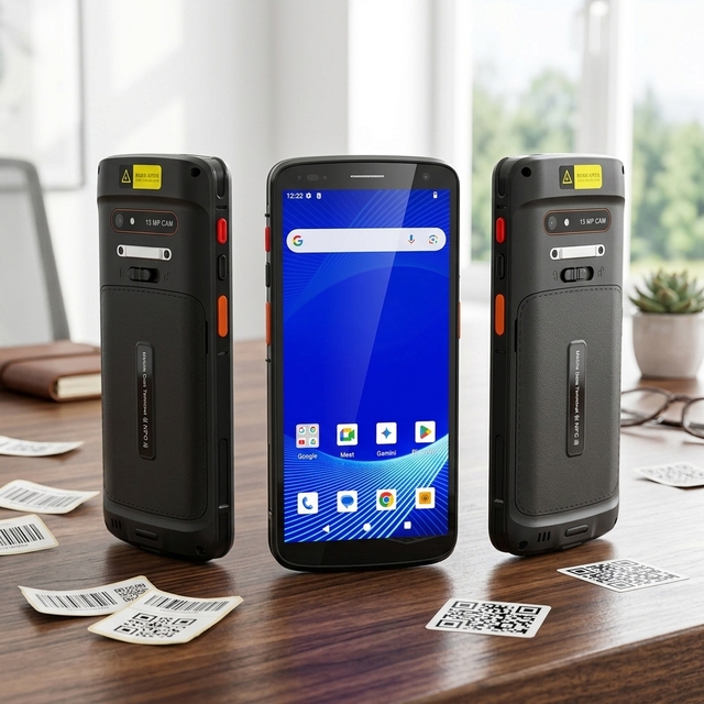 Portable NFC IP67 Waterproof PDA Scanner 4G Android 15 OS 6 Inch 4GB 64GB Barcode QR for Warehouse Inventory