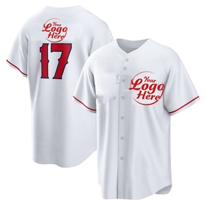 Jersey de Béisbol Personalizado Estilo Americano, Diseño de Cardigan, Manga Corta, Transpirable, de Secado Rápido, Talla Grande, para Hombre, de Poliéster - Product Image 4