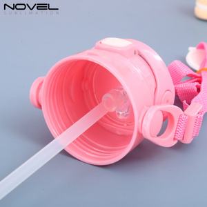 Popular 350ml <b>Kids</b> Sublimation Water Bottle Blank Children's Water Bottle With One-click Pop-up Straw - Product Image 6