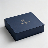 Boîte cadeau magnétique en carton kraft écologique recyclable avec logo personnalisé 25x25cm avec fermeture magnétique Impression quadricolore pour vêtements