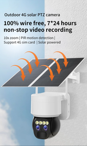 Cámara de Seguridad Inalámbrica WIFI de Doble Lente 3MP con Audio Bidireccional, Visión Nocturna en Color, Zoom 10X PTZ, Energía Solar - Product Image 5