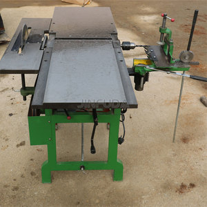 Offre Spéciale Table planificateur travail du bois combiné Surface rabot 300mm multifonctionnel rabotage coupe forage scie Table scie - Product Image 4