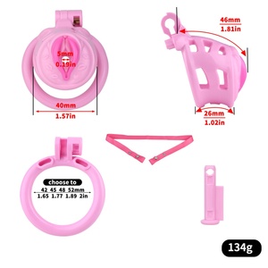FRRK Pussy Designed Pick Chastity Cage ABS Resin Chastity Lock BDSM Bondage Fetish Sex <b>Toys</b> Male Chastity Device <b>for</b> <b>Men</b> - Product Image 2