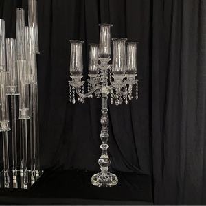 Luxury <b>Glass</b> Candle Holder Home Decor Wedding Ornaments <b>Candlestick</b> Candelabra Wedding Centerpieces - Product Image 2