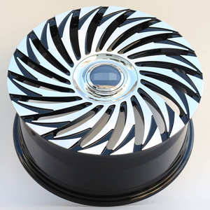 <span class=keywords><strong>Jante</strong></span> de suspension en alliage <span class=keywords><strong>d</strong></span>'aluminium forgé noir multi-rayons pour Velar Freelander 2 Defender Discovery Sport - Product Image 2