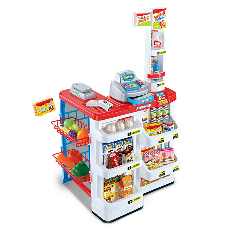 CPSTOYS Kitchen supermarket toys 1 pezzo con carrello per giochi di imitazione in vendita
