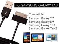 Kabel Pengisi Daya Magnetik USB Tipe C 1M 3 Kaki untuk Tab 2/3/N8000/P1000/P7500/P6200/P3100 Kompatibel dengan Printer Komputer