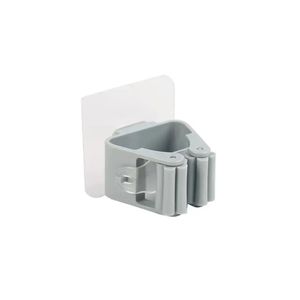 Porta mocio No-Trace porta scopa senza trapano gancio gancio adesivo porta carte forte bagno senza traccia supporto per montaggio a parete - Product Image 2