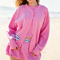 Veste oversize streetwear pour femme, décontractée, ample, en coton doux, pour tous les jours