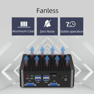 In-tel Ce-leron N4000双局域网4 COM RS232 RS485高清<span class=keywords><strong>DDR4</strong></span>工业迷你电脑 - Product Image 6