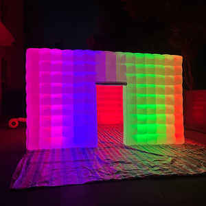 Gigante iluminado LED portátil inflable fiesta tienda club nocturno inflable club nocturno cubo - Product Image 6