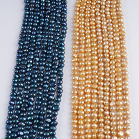 Perles d'eau douce baroques naturelles de 6-7 mm pour la fabrication de bijoux