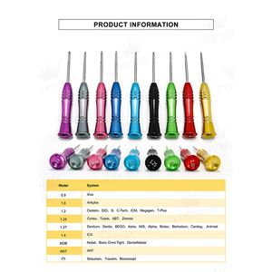 Dental Torque Wrench Screwdriver 9.92mm Head Diameter Manual Implant Healing Abutment <b>Denture</b> Processing Tool Multiple Colors - Product Image 5