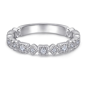 Anillo de Plata con Piedra Preciosa, Anillos de Plata de Ley 925 para Mujer, Anillo de Circonita - Product Image 1