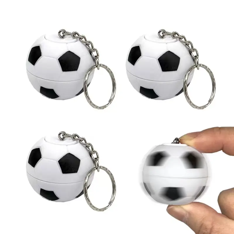 Mini Finger Football Fingertip 4cm Gyroscope Rotatable Ball Children Adult Pendant Decompression Key chain