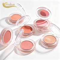 Fard à joues en poudre minérale 5g, teinte rose, texture lisse et estompable, fini naturel, emballage personnalisé, OEM, marque privée