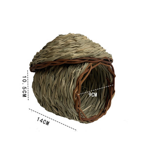 Nid d'oiseau tissé en herbe, taille moyenne, décoration d'intérieur, ornement de jardin, motif irrégulier, fabriqué au Fujian - Product Image 4