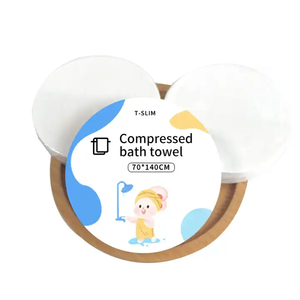 Serviette de bain jetable compressée Serviette de bain non tissée soins de la peau - Product Image 1