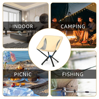 Chaise de camping pliable légère en aluminium, mobilier d'extérieur, chaise de camping, randonnée et voyage