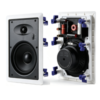 Sistema de Sonido Integrado, Altavoz de Pared para Cine en Casa, Altavoz de Conferencia de 6.5 Pulgadas Integrado en Pared para Transmisión Pública