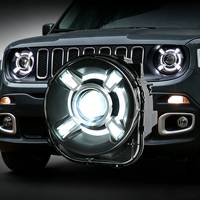 Kit de phares LED améliorés pour Jeep Renegade BU 2016-2021, double lentille de projecteur, LED DRL, Xénon, Plug and Play