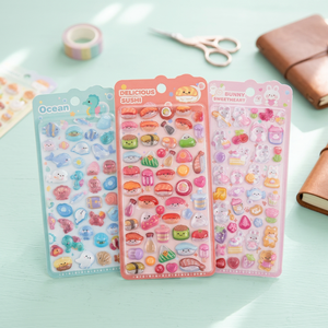 Autocollants en capsules Bonbon Drop, lot de 16 pièces, autocollants décoratifs coréens mignons 3D en gelée gonflée, imperméables en PVC, pour agenda, ordinateur portable, téléphone, Kawaii - Product Image 2
