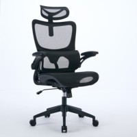 Chaise de bureau ergonomique à dossier haut en maille complète de luxe à prix d'aubaine chaise de personnel et de cuisine Tsak pivotante pour salle de réunion