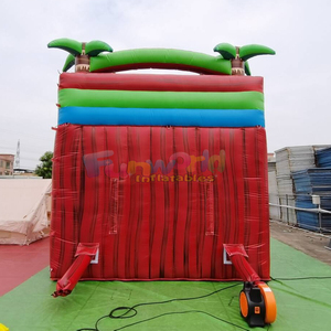 Commercial grade kids party toboggan gonflable jumping <b>house</b> tropical <b>inflatable</b> water slide with pool - Product Image 4