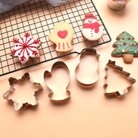 Ensemble de découpoirs à biscuits de Noël, moules à fondant à motifs floraux, outils de pâtisserie et de boulangerie