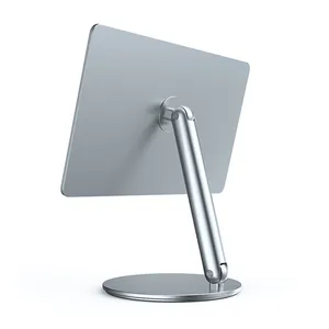 마그네틱 메모 패드 홀더가있는 iPad 태블릿 홀더 스탠드 용 범용 알루미늄 합금 휴대 전화 테이블 스탠드