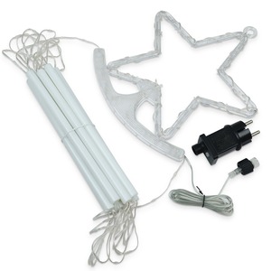 Phim Hoạt Hình PVC Elk Snowman Ánh Sáng-up Treo Mặt Dây Chuyền Trẻ em' DIY Giáng Sinh Trang Trí Với IP65 Đèn <span class=keywords><strong>LED</strong></span> Quà Tặng Giáng Sinh - Product Image 6