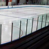 Plaque acrylique premium HUASHUAITE résistante aux rayures, panneau PMMA durci pour mur de patinoire
