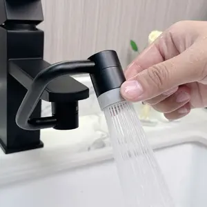 Aérateur de robinet d'extension de bras robotique pivotant 1080 buse d'eau rotative universelle Aérateur de bassin de robinet de salle de bain pivotant