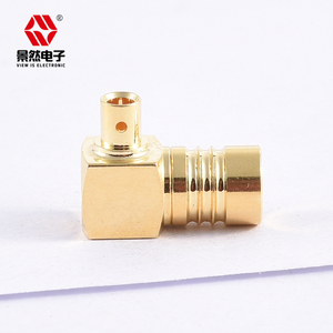50ohm 직각 금도금 SMB 여성 RF 커넥터 베릴륨 구리 접촉 재료 타이트 삽입 철회 - Product Image 2