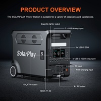 Stasiun Daya Portabel Cadangan untuk Berkemah 3840wh Baterai Lifepo4 Pengisian Daya & Stasiun Power Bank Generator Tenaga Surya 3600w