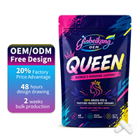Capsules de poudre de superaliments naturels OEM/ODM – Compléments d'organes de bœuf de première qualité pour femmes adultes : Équilibre hormonal et stimulation énergétique