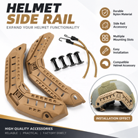 Kit de rails latéraux pour casque FAST, adaptateur de montage en nylon avec vis et cordon pour accessoires de casque, équipement d'entraînement en plein air