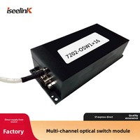 Interruptor Óptico Mecánico FSW Modelo 7202-OSW116 1x32/1x64 Cables de Fibra Gruesa Conectores SC/PC Óptico a Nivel de Micrón