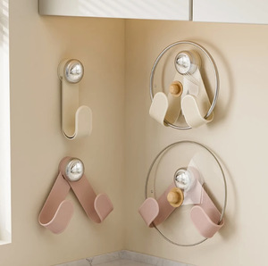 Estante <span class=keywords><strong>de</strong></span> almacenamiento <span class=keywords><strong>de</strong></span> cocina sin taladro montado en la pared, ventosa para crema, soporte giratorio para tapa <span class=keywords><strong>de</strong></span> olla, estante para tabla <span class=keywords><strong>de</strong></span> cortar, soporte para tabla <span class=keywords><strong>de</strong></span> cortar - Product Image 5