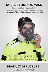 6800 श्वसन सुरक्षा पूर्ण मास्क 6800 गैस मास्क श्वासयंत्र फेसपीक श्वासयंत्र डे मस्कारा पूरक कार्टा - Product Image 2