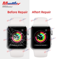 Cristal táctil con oca para iwatch S1 S2 S3 S4 S5 S6 38/42/40/44/41/45 LCD pantalla digitalizador pieza de reparación de repuesto
