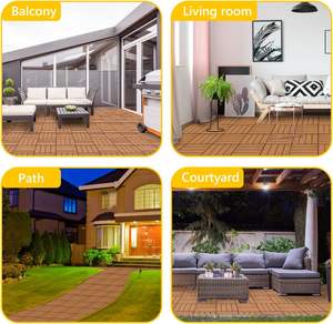 Pavimento impermeabile ad incastro piastrelle per Patio esterno 30X30cm campi sportivi pavimento Sport PP piastrelle ponte - Product Image 4