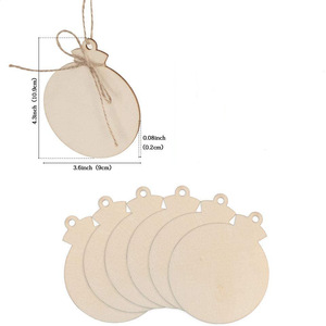 Adornos Navideños de Madera Hechos a Mano Southpeak, Ecológicos, Color Personalizado, Perforados, para Decoración Rústica del Hogar en Navidad - Product Image 3