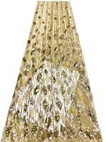 Tissu en dentelle à paillettes de haute qualité NI.AI, tissu en filet brodé avec des perles pour soirée, mariage