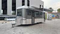 Remorque de luxe 2HAL pour chevaux avec table à manger, cuisine, salle de bain et boîte à selles pivotante