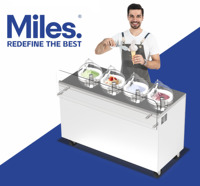 Standmodel GALAXY PRO V4-B 4-pot in-line alles-in-één displaybare hot sale gelatomaker fabrikant van machines voor het maken van ijs