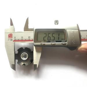 Centro de dirección Guanglu para bicicleta de montaña, 26.51mm, acero negro, ventilado, alta resistencia - Product Image 1