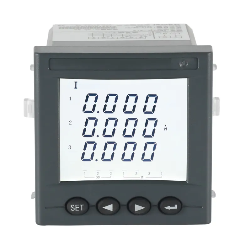 Acrel AMC72L-E4/kcm ba pha AC thông minh Power Meter Độ chính xác 0.5 Class RS485 DC4-20mA thông tin liên lạc analog đầu ra LCD Meter