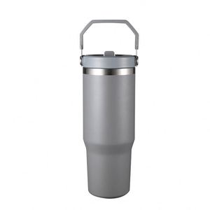 Vaso de Viaje para Auto con Asa Lateral, Termo de Acero Inoxidable de 20oz con Aislamiento al Vacío para Bebidas Diarias - Product Image 1